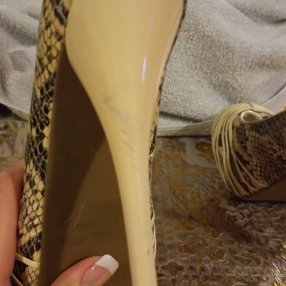 Diva lounge size 10 snake skin heel - Picture 6 of 8
